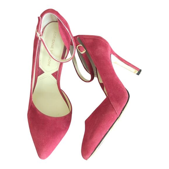 Adrienne Vittadini High Heels Pump Ankle Strap Pointed Toe Pink Women's US 7 - Picture 7 of 9